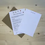 Plantable seed paper postcard– There Is Love in the Air | Poppy Seeds