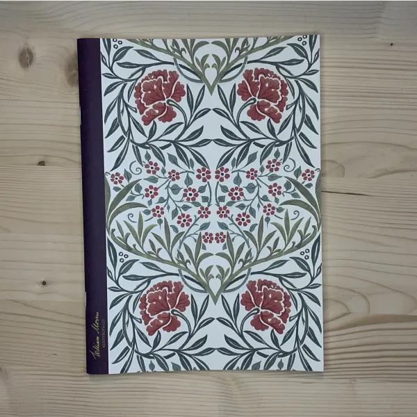 Cahier William Morris "Oxford Union" Rouge - détail
