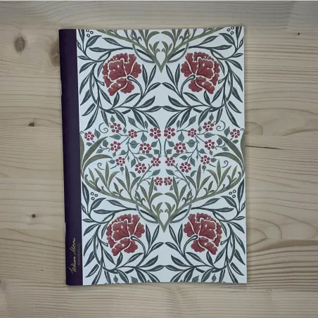 Cahier William Morris "Oxford Union" Rouge - détail