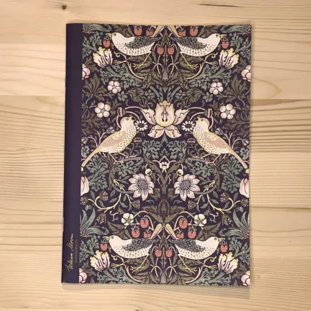Cahier William Morris "Le Voleur de Fraises - Chocolate Slate"
