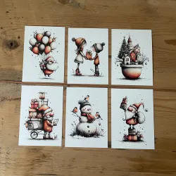 Set de 6 cartes Noël