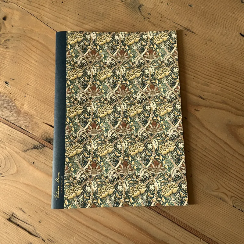 William Morris Windrush Notebooklet – Golden Floral Design