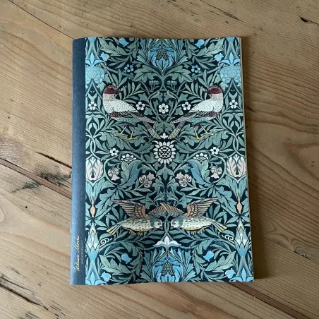 William Morris Bird - Green Notebooklet - detail