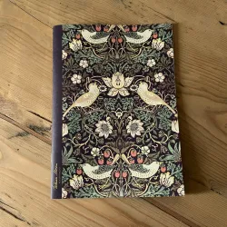 Cahier William Morris "Le Voleur de Fraises - Chocolate Slate"