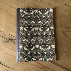Cahier William Morris "Le Voleur de Fraises - Chocolate Slate" - Grand plan
