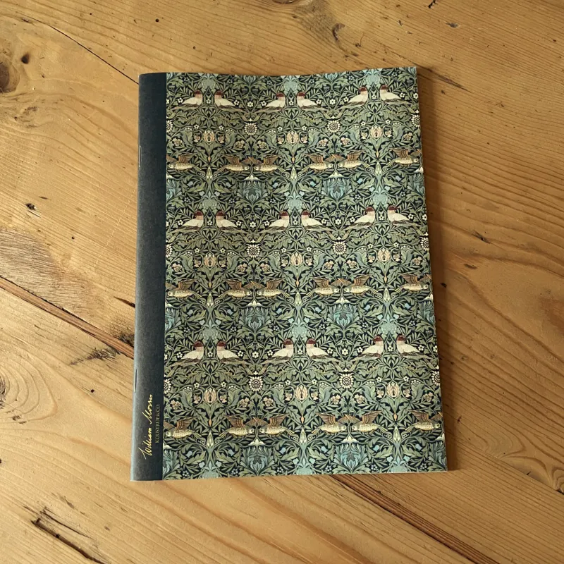 Cahier William Morris "Oiseau - Vert"