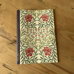 William Morris "Oxford Union" Notebooklet Red – detail